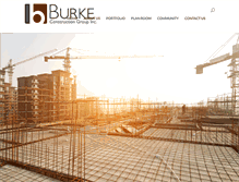 Tablet Screenshot of burkeconstructiongroup.com